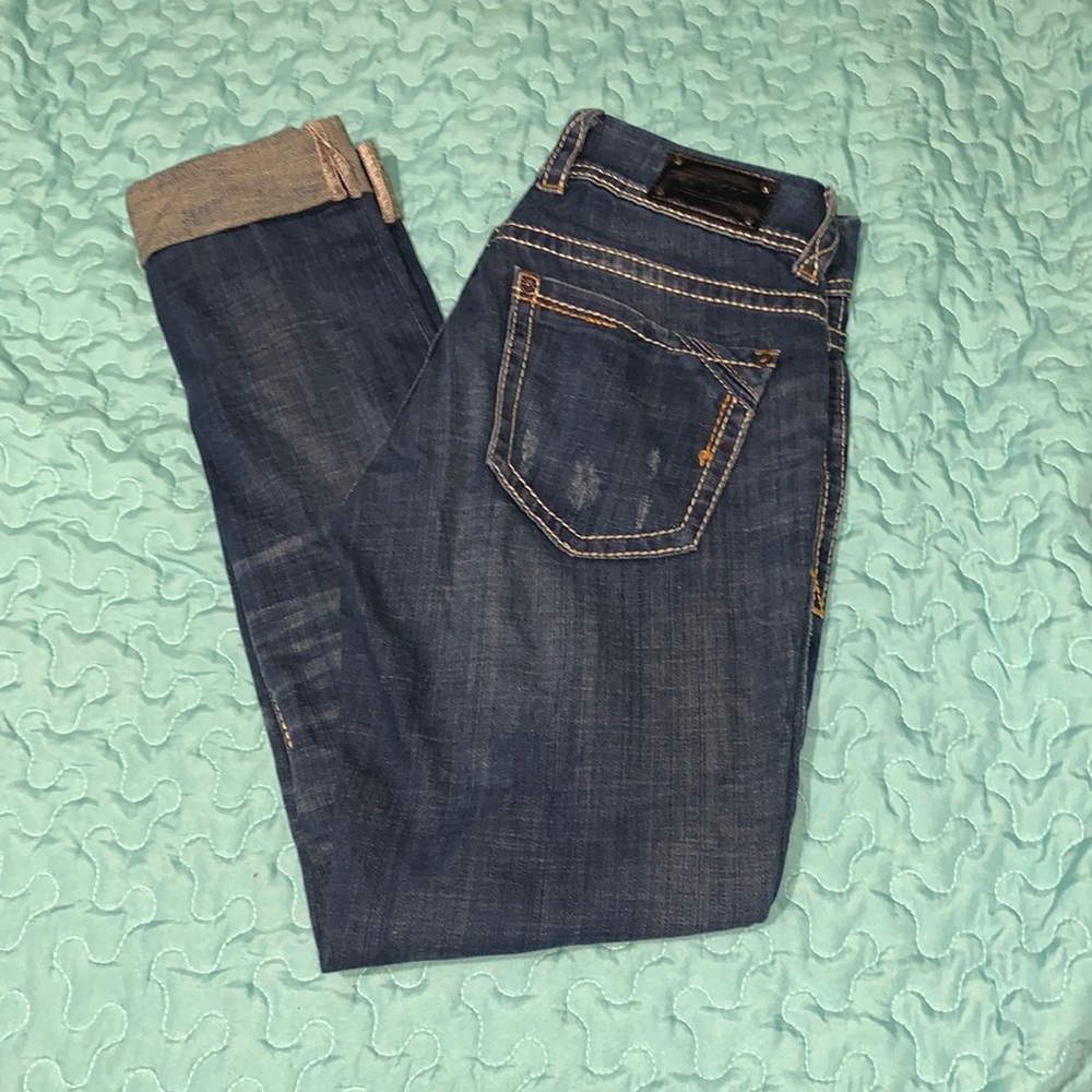 Buckle Black skinny jeans